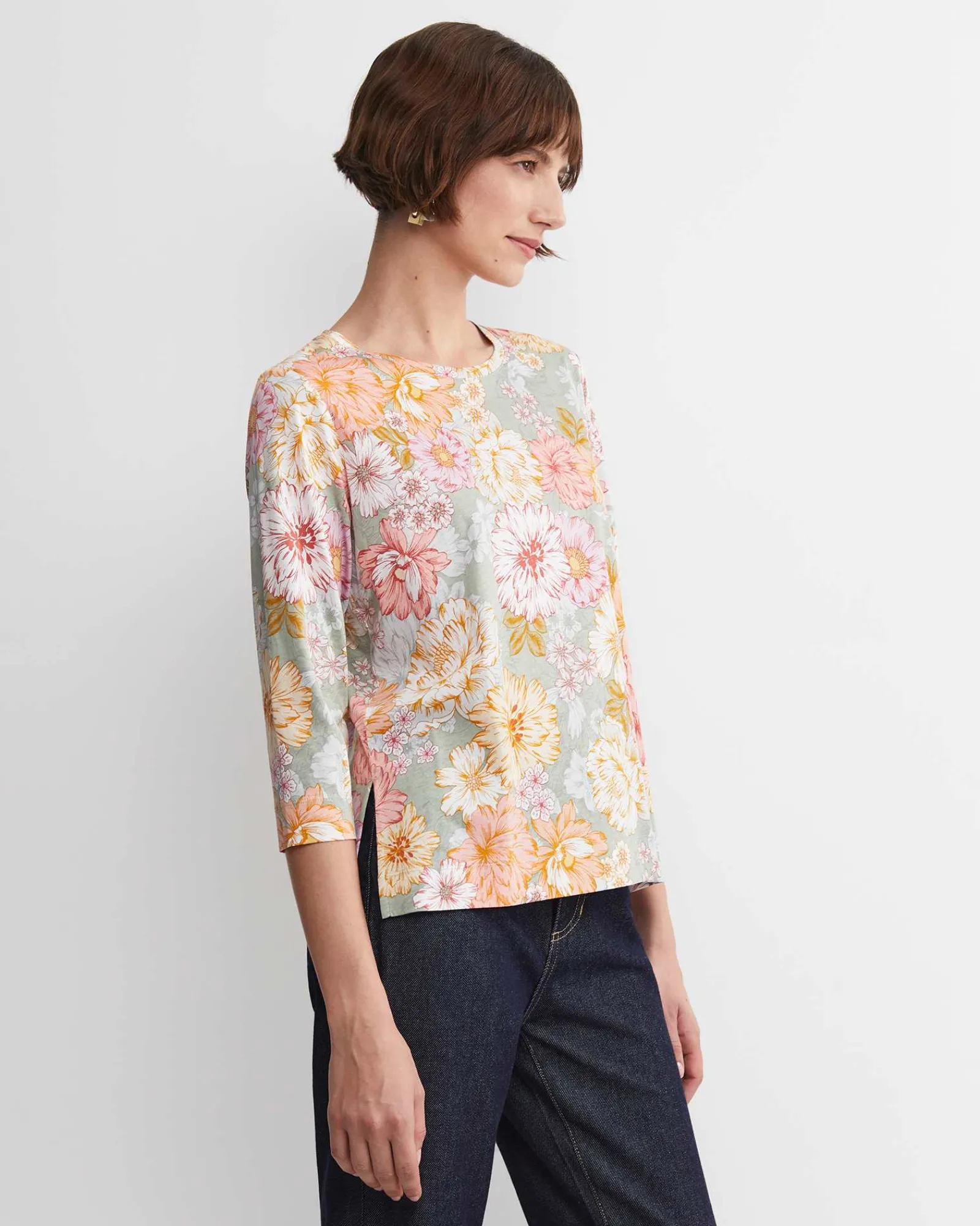 Sale Sportscraft Winter Sweet Mercerised Tee in Multi