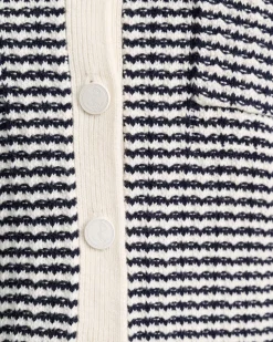 Clearance Sportscraft Wool Cotton Lady Jacket in Whitenavy White/navy