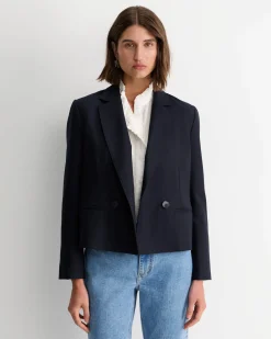 Best Sportscraft Wren Double Breasted Blazer in Navy