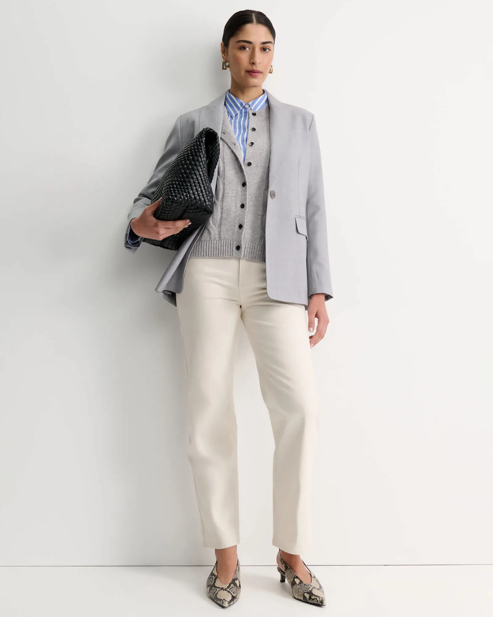 Hot Sportscraft Wren Single Breasted Blazer in Grey