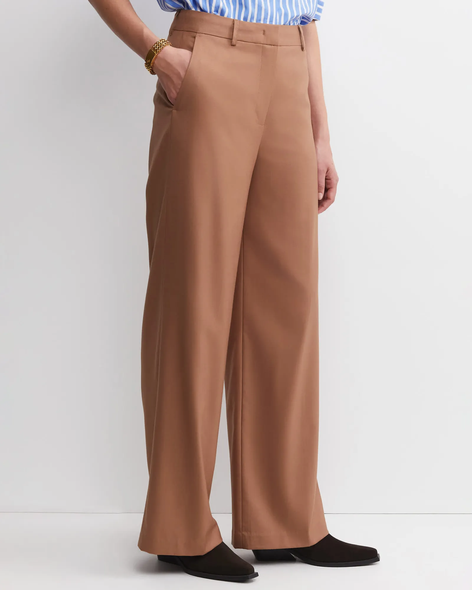 Discount Sportscraft Wren Wide Leg Pant in Camel