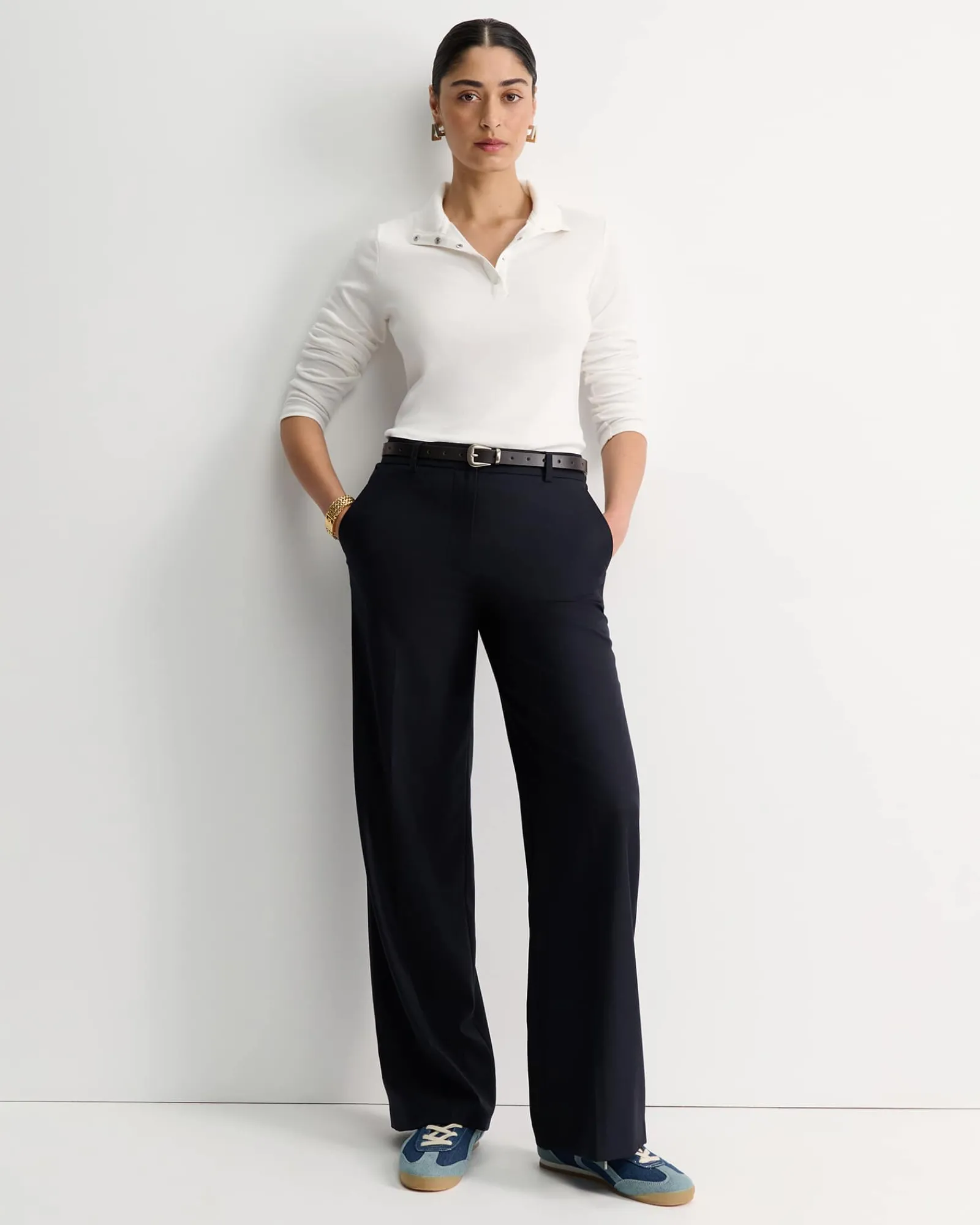 Discount Sportscraft Wren Wide Leg Pant in Navy