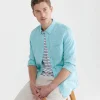 Discount Sportscraft Yard Dyed Linen Shirt in Teal