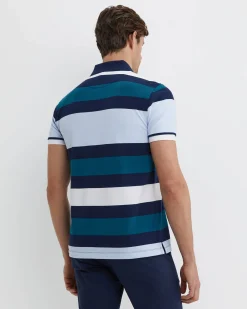 Clearance Sportscraft Yarra Polo in Blue Multi BlueMulti