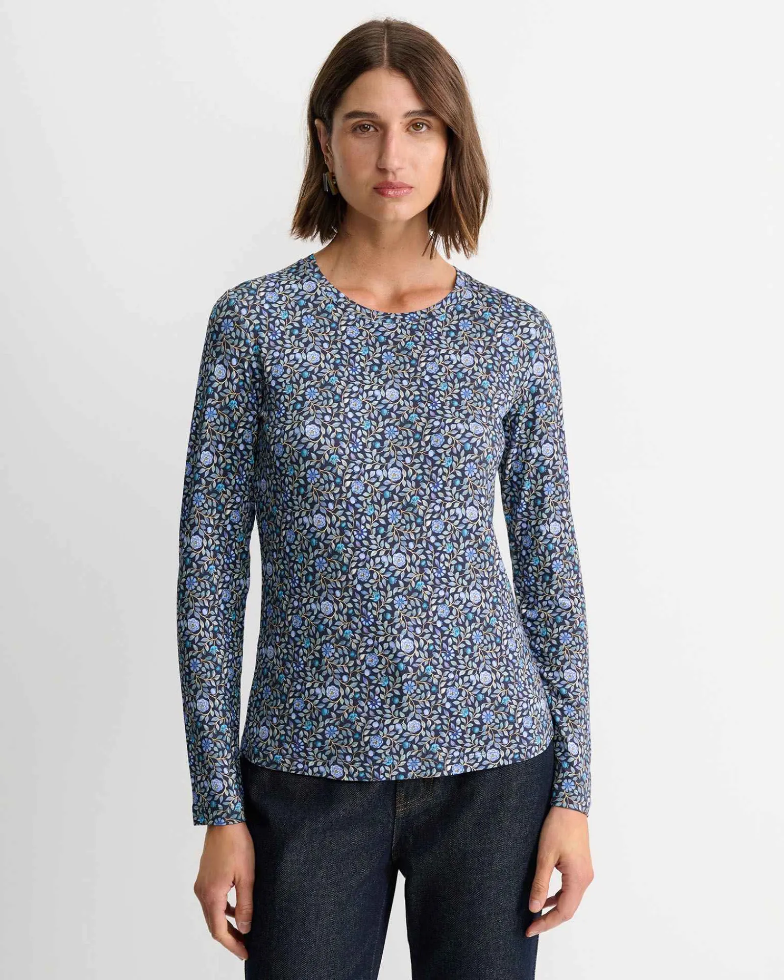 Fashion Sportscraft Zara Liberty Long Sleeve Magic Tee in Navy Multi NavyMulti
