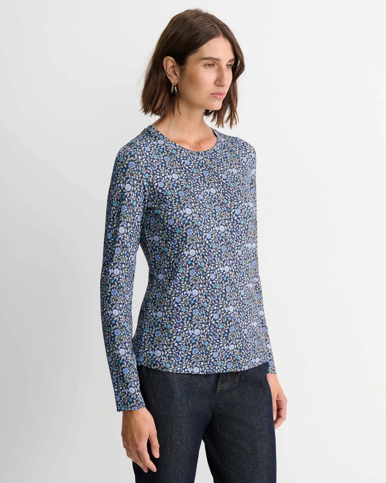 Fashion Sportscraft Zara Liberty Long Sleeve Magic Tee in Navy Multi NavyMulti